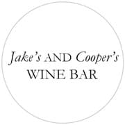 Logo for Jake's and Cooper's Wine Bar.