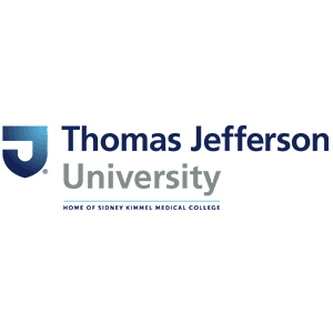 Logo of Thomas Jefferson University, home of Sidney Kimmel Medical College.